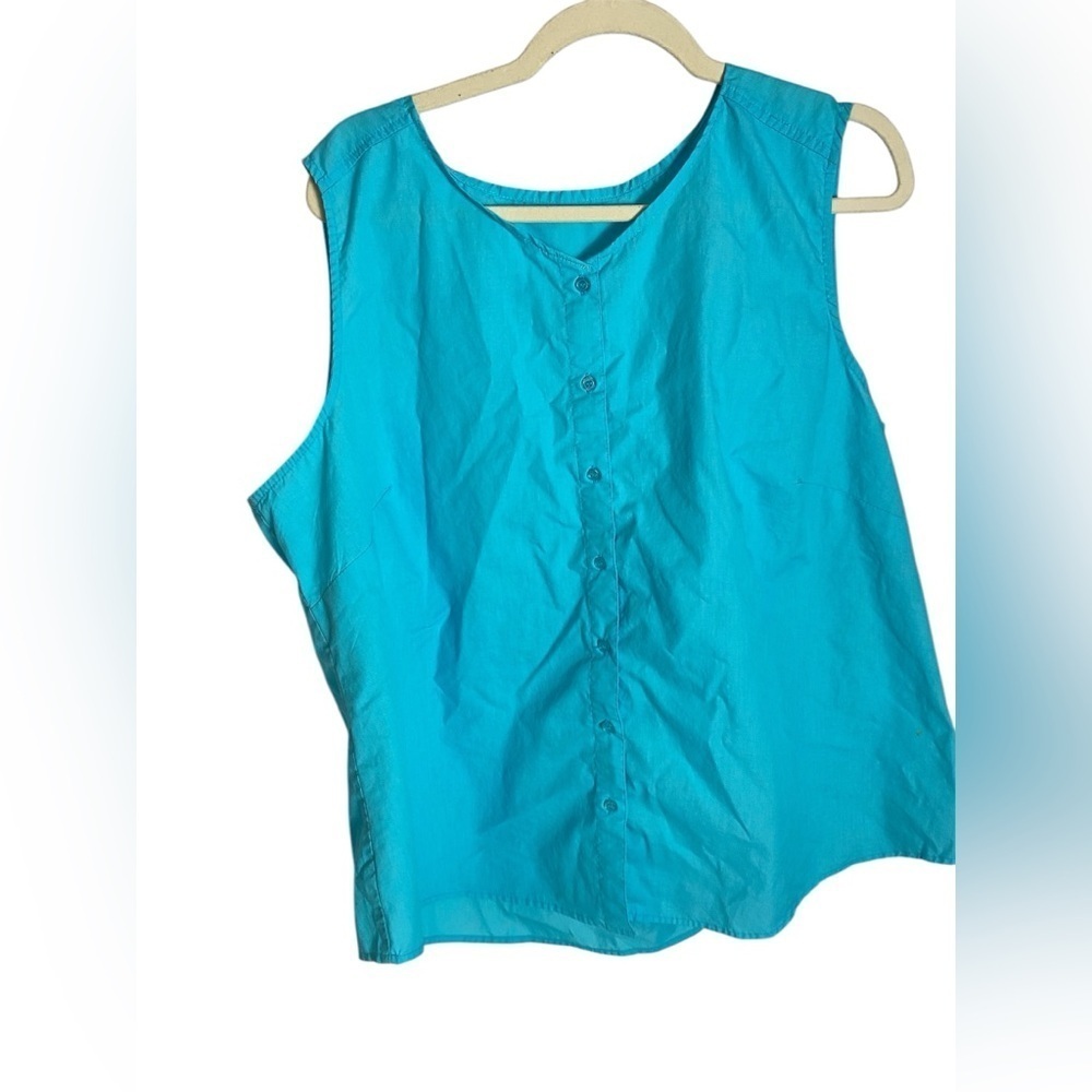 Blue Sleeveless Top